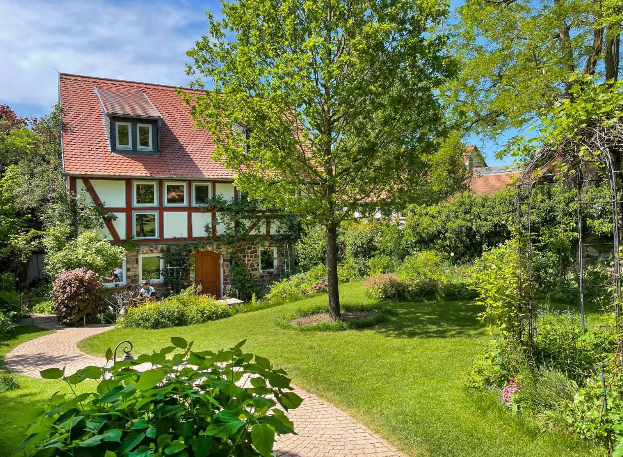 Ferienhaus Burgblick Münzenberg Esterno foto