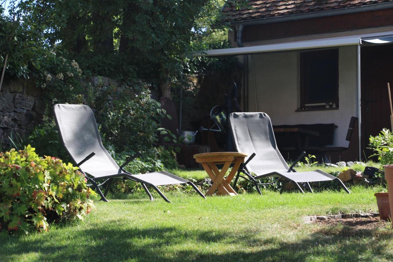 Ferienhaus Burgblick Münzenberg Esterno foto