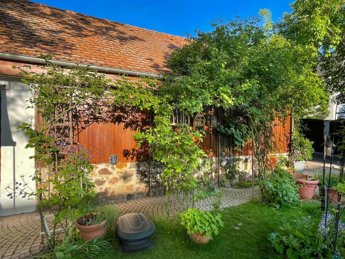 Ferienhaus Burgblick Münzenberg Esterno foto