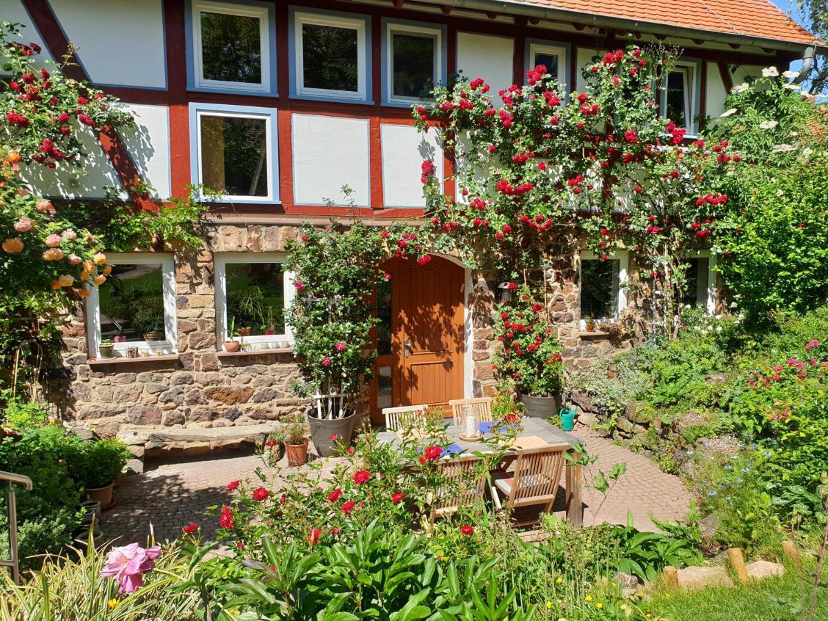 Ferienhaus Burgblick Münzenberg Esterno foto