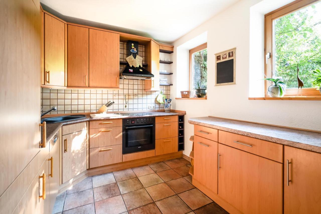 Ferienhaus Burgblick Münzenberg Esterno foto