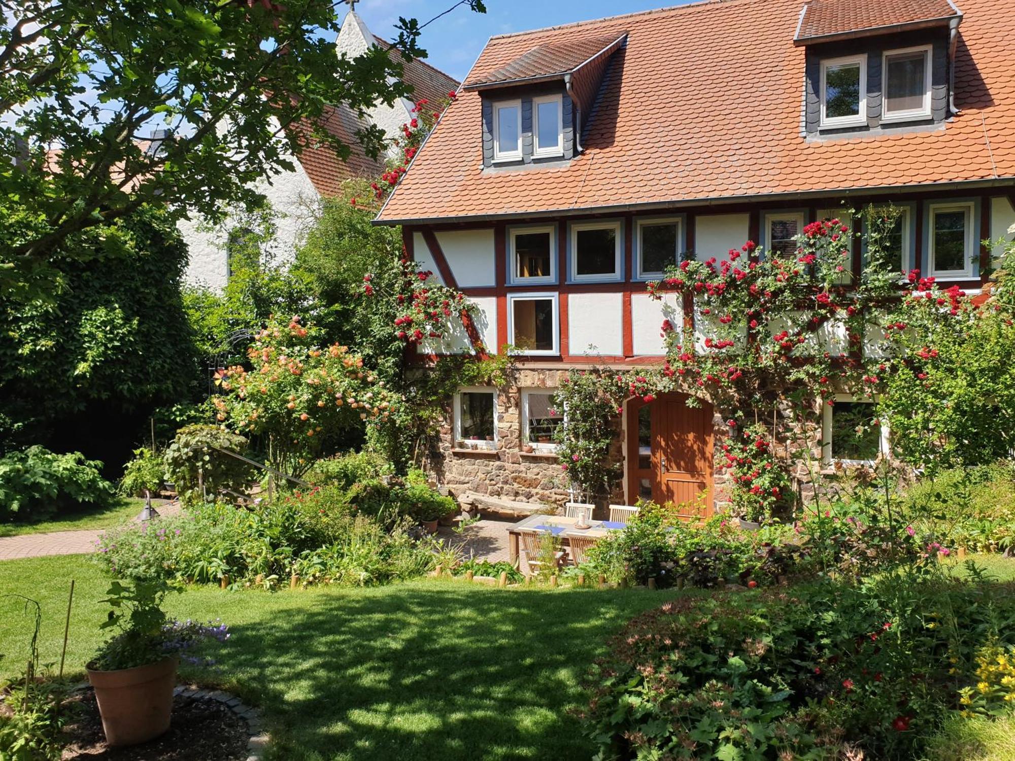 Ferienhaus Burgblick Münzenberg Esterno foto